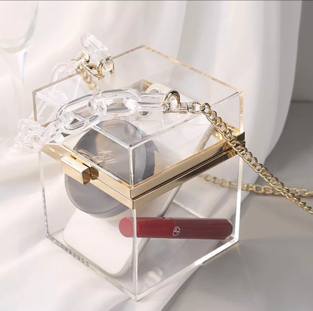 Ladies Transparent Clutch Purse