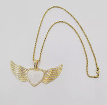 Load image into Gallery viewer, Heart/Wing Angel Pendant
