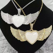 Load image into Gallery viewer, Heart/Wing Angel Pendant
