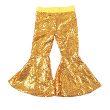 Load image into Gallery viewer, Girls Bell Bottomed Sequin Pants
