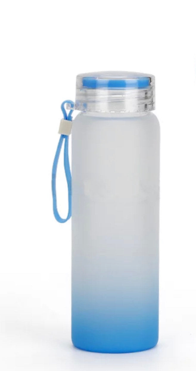 Frosted Glass Water Bottles