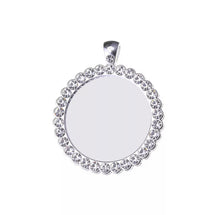 Load image into Gallery viewer, Silver Rotating Round Necklace
