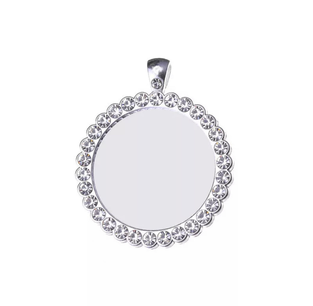 Silver Rotating Round Necklace