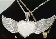 Load image into Gallery viewer, Heart/Wing Angel Pendant
