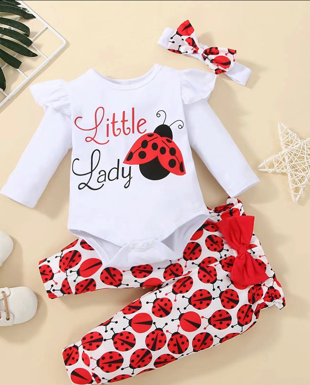 Little Lady Bug Pant Set