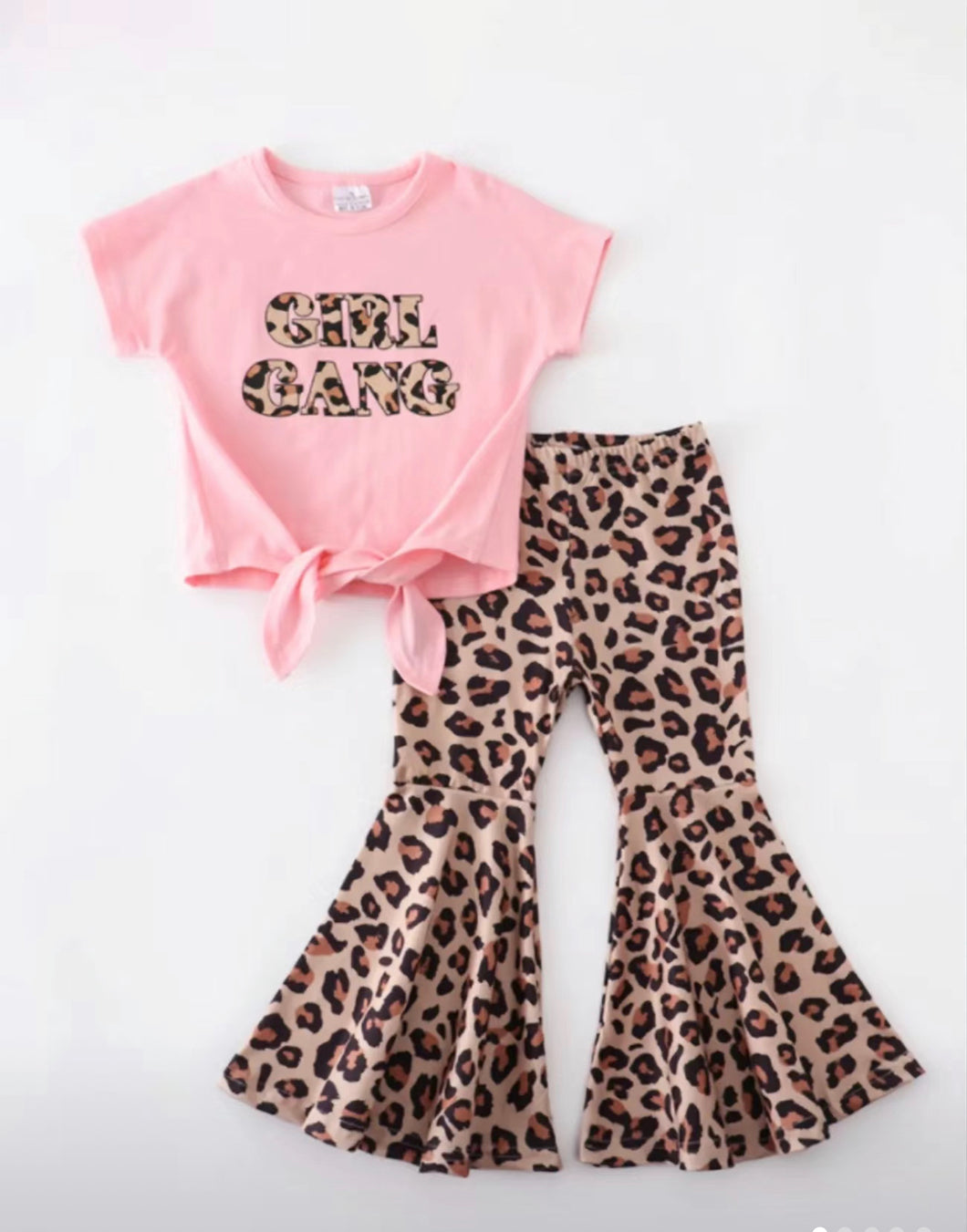 Pink/Leopard Girl Gang Pants Set